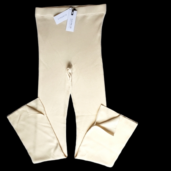 Dynamite Yarn Slim Pants Side Slit - Picture 1 of 6